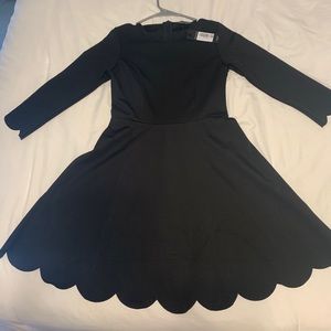 3/4 sleeve skater dress